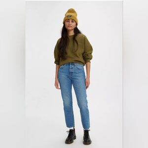 Levi 501 straight cropped Jean